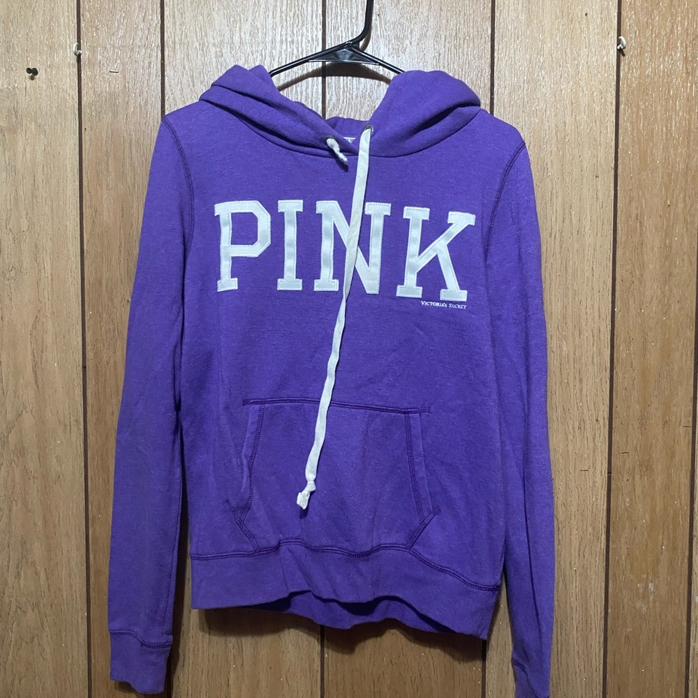 Pink sweatshirt size large could fit medium